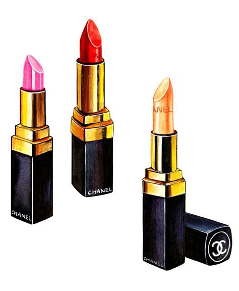 chanel lipstick sketch